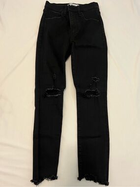Abercrombie & Fitch Black Super Skinny Ankle Jeans
